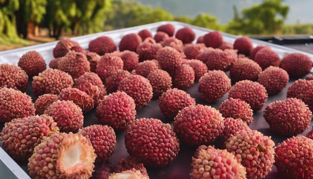 preserving ripe lychees naturally